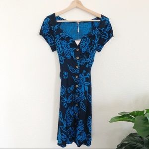 Free People Navy Floral Dress 2